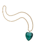 LOVE Carry Your Heart Pendant in Malachite