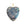 Carved labradorite heart pendant in gold setting