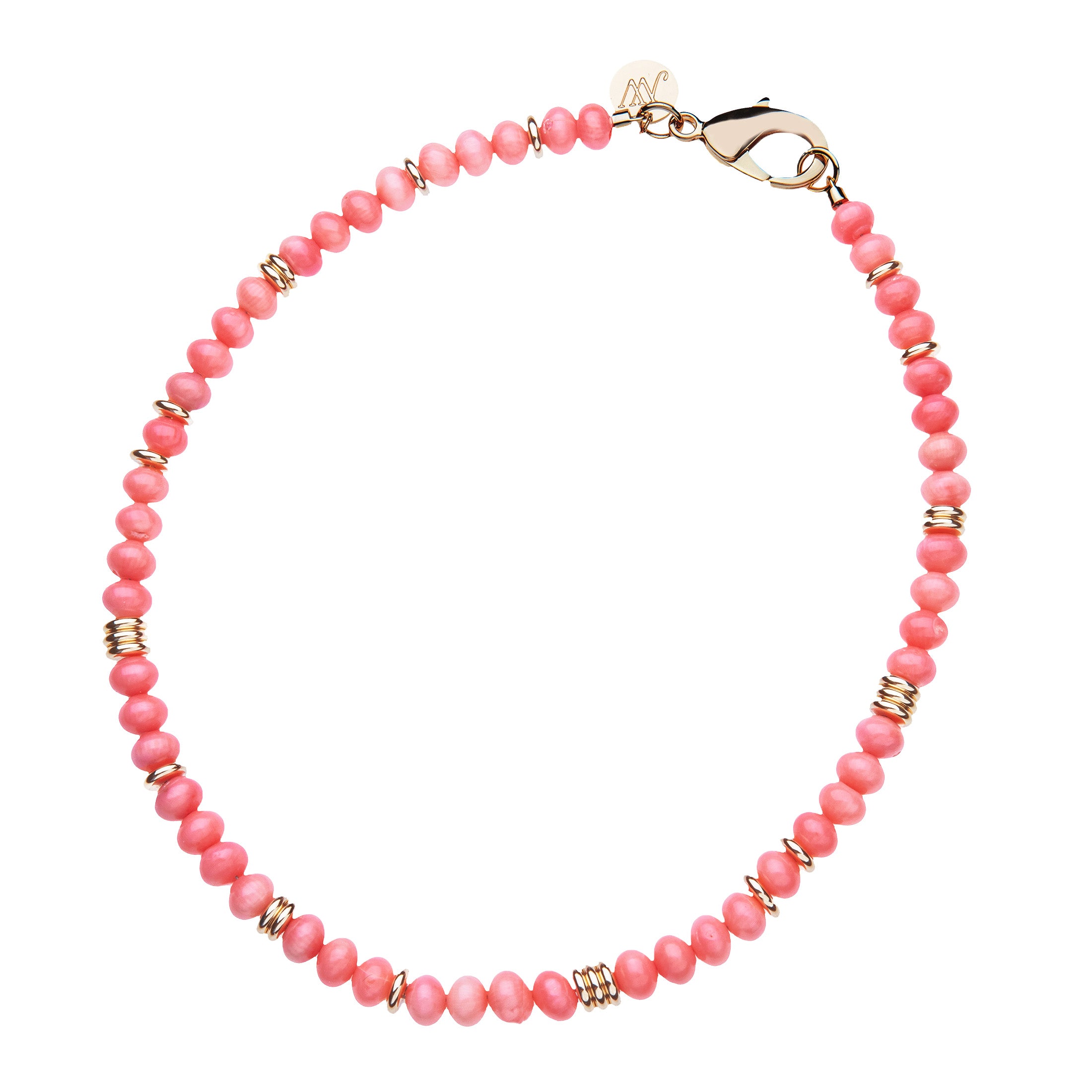 Gumdrop Beaded Necklace in Coral – Jane Win Jewelry