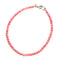 Gumdrop Beaded Necklace in Coral