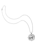 Silver Original Courage Coin Pendant on classic rolo chain