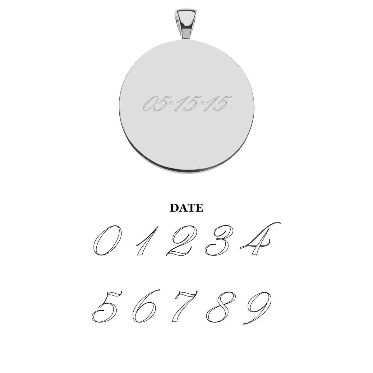 Jumbo LOVE Pendant in Silver