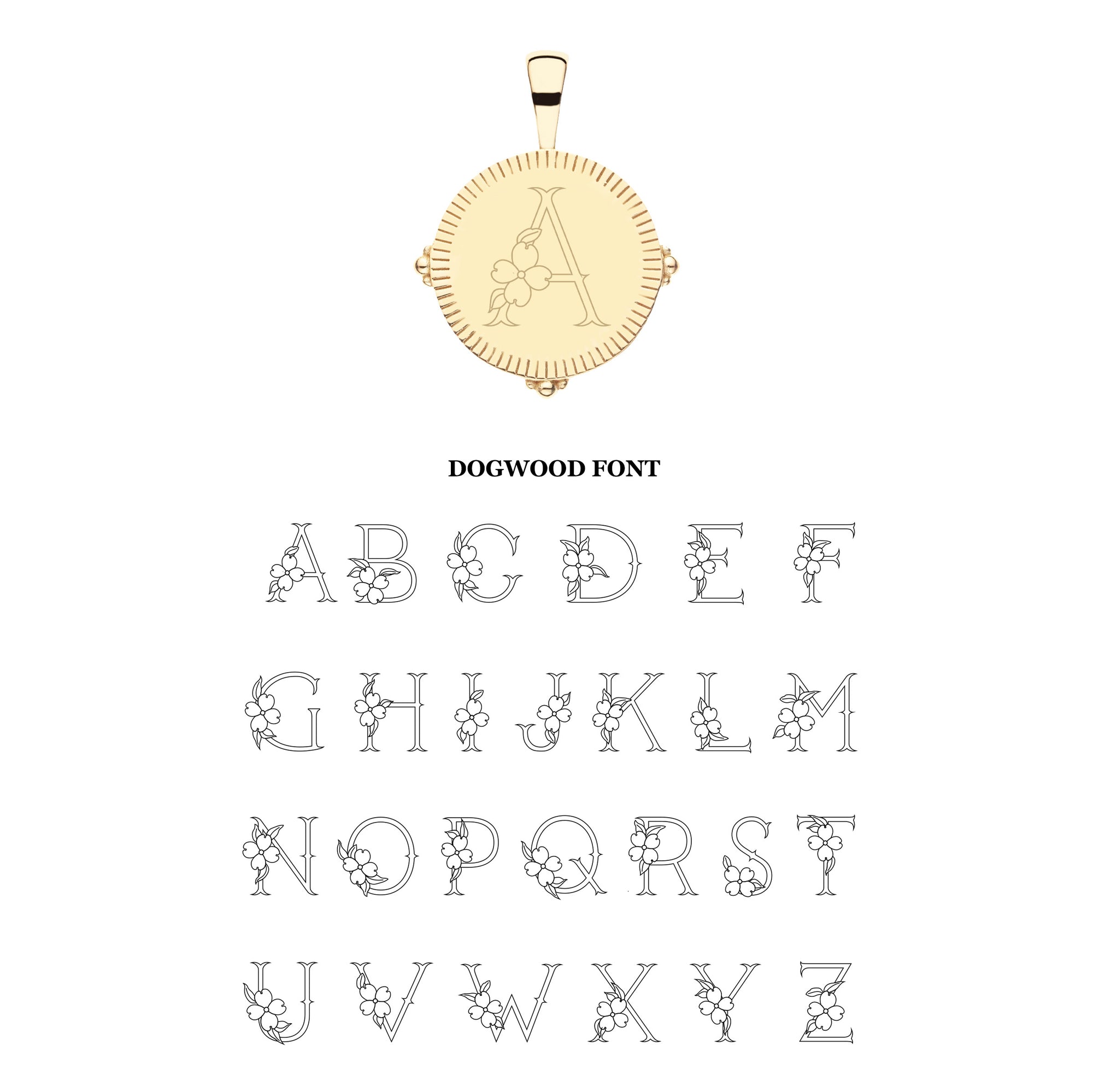 Personalized Petite Coin Pendant