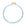 Double wrapped aquamarine beaded necklace with oversized gold lobster clasp