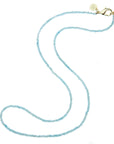 Aquamarine beaded necklace