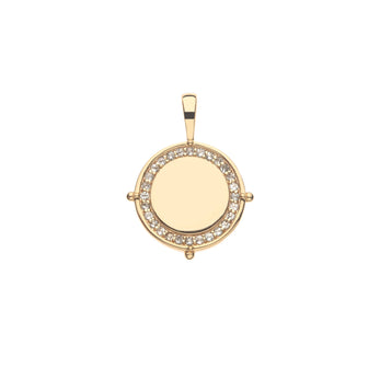 HOPE Petite Embellished Coin Necklace