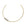 Gold neck cuff featuring 3 black mother of pearl cabochons that sit off center