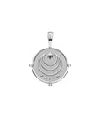 FAITH Petite Embellished Coin in Silver