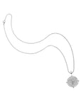 FAITH Petite Embellished Coin in Silver