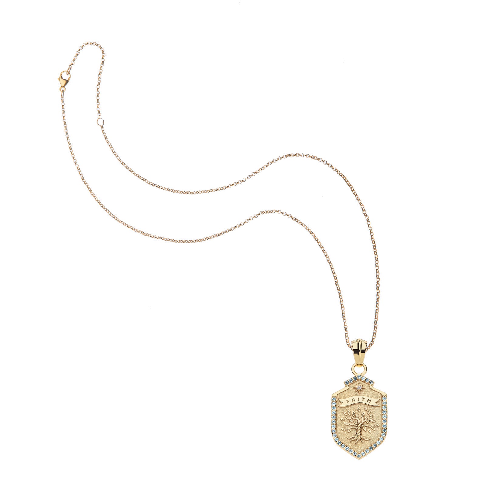 FAITH Shield Pendant