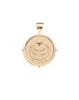 FAITH JW Small Pendant Coin in Solid Gold