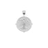 Silver Small Coin Featuring Tree of Life and Star Above Tree