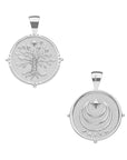 Silver Small Coin with Tree of Life (Front), Moon and Star Logo and FAITH underneath (Back)