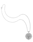 Silver Original Faith Coin Pendant on classic rolo chain