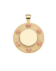 FOREVER Around The Sun Engravable Pendant in Pink Coral