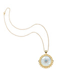 La Vie en Soleil pendant on the classic rolo chain