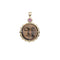 FOREVER Moon and Back Face Pendant in Tiger&#39;s Eye