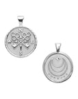 FOREVER JW Small Pendant Coin in Silver