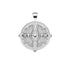 Silver Coin Pendant with Twin Bees Illustration