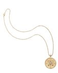 Gold Original Forever Coin Pendant on classic rolo chain