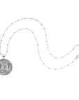 Silver FREE Coin on Satellite Beaded Chain