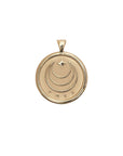 FREE JW Small Pendant Coin in Solid Gold