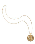 Gold Original Free Coin Pendant on classic rolo chain