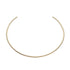 Gold necklace on a white background