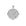 Silver Coin Featuring Morning Glory Flower Design