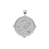 Silver Coin Featuring Morning Glory Flower Design