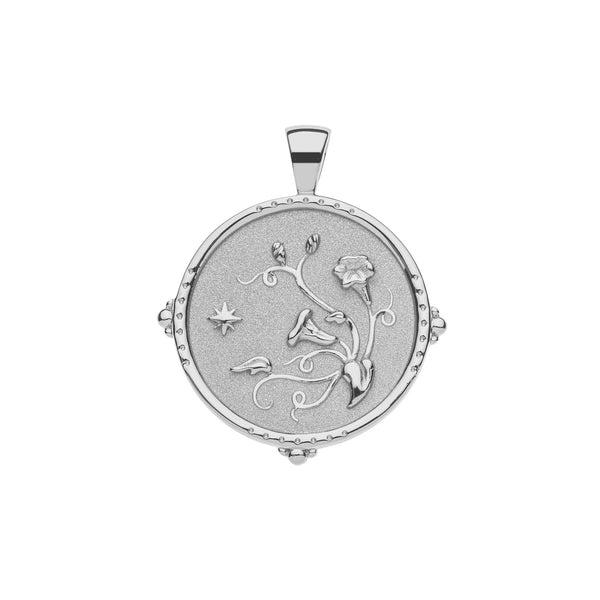 Pendant Coin Necklace with Symbol and Inspired Word - GRACE – Jane