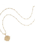 Grace petite embellished coin on satellite chain