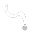 Silver grace coin on the classic rolo chain