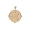 Gold Coin with Floral Design