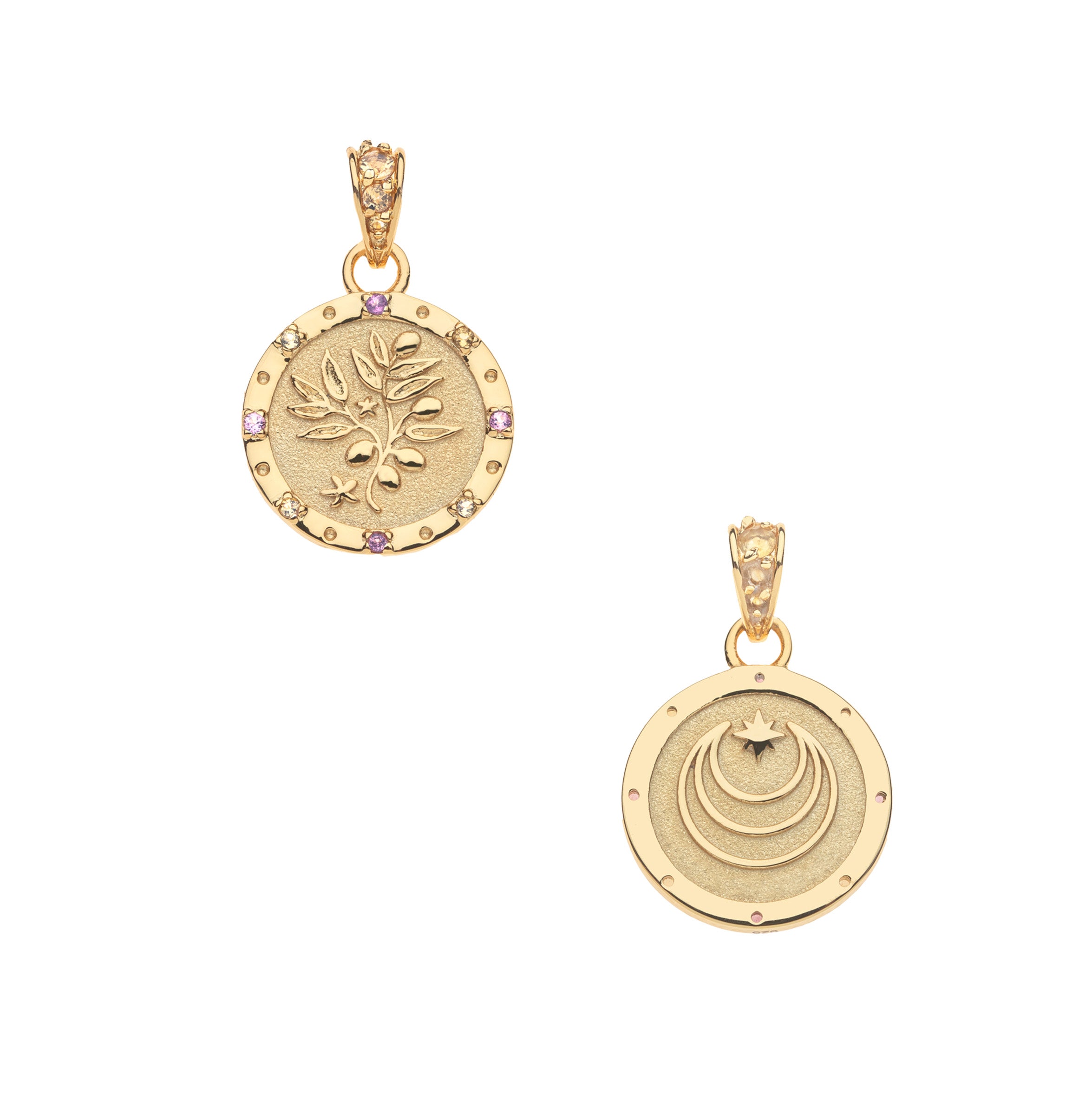 Jane Win x Giadzy GRATITUDE Olive Branch Petite Embellished Coin