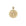 Gold coin pendant featuring a branch with lemons and lemon blossoms along with the phrase "LA PLUS BELLE FLEUR"