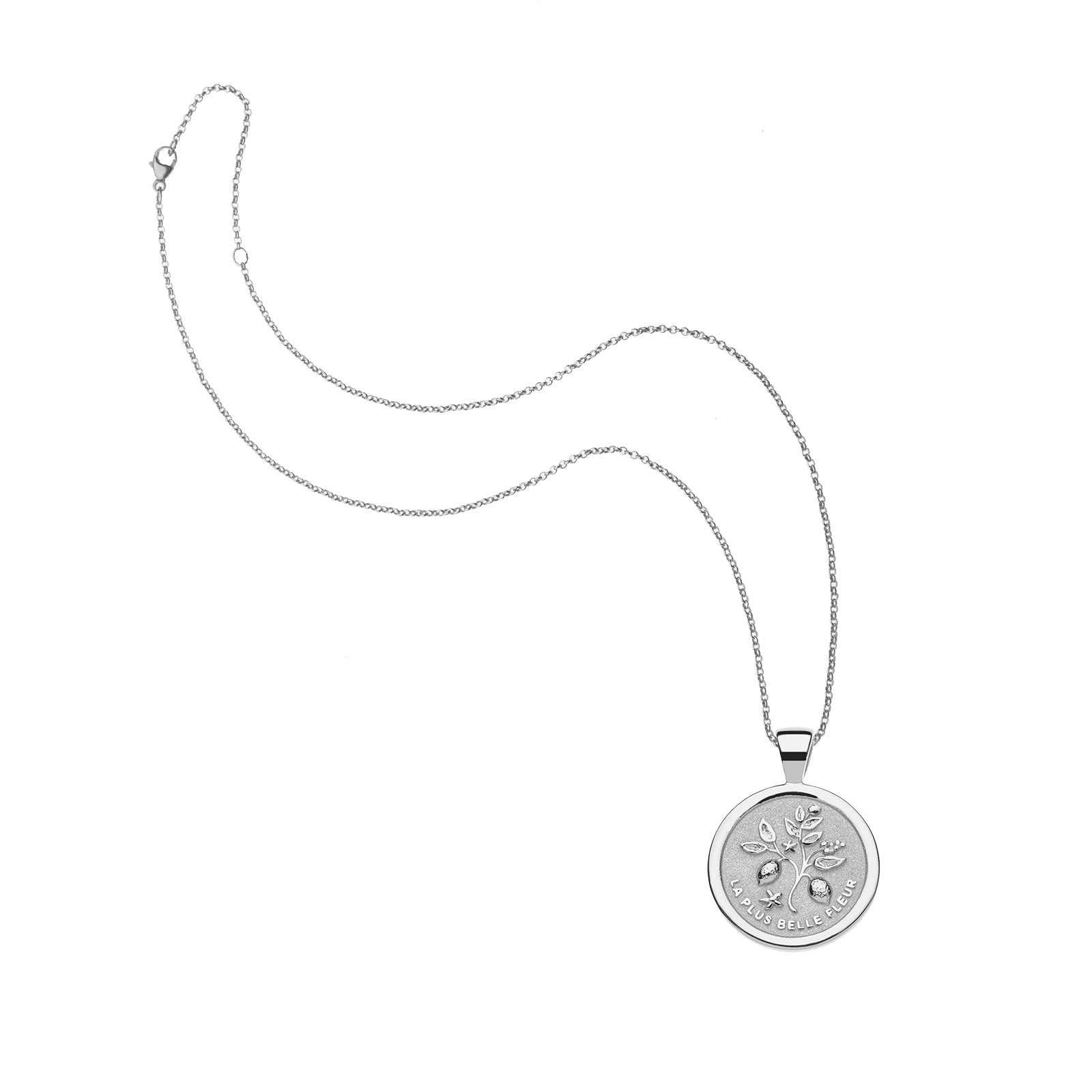 GRATITUDE JW Small Pendant Coin In Silver