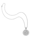 GRATITUDE JW Small Pendant Coin In Silver