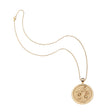 Gratitude coin pendant on the classic rolo chain