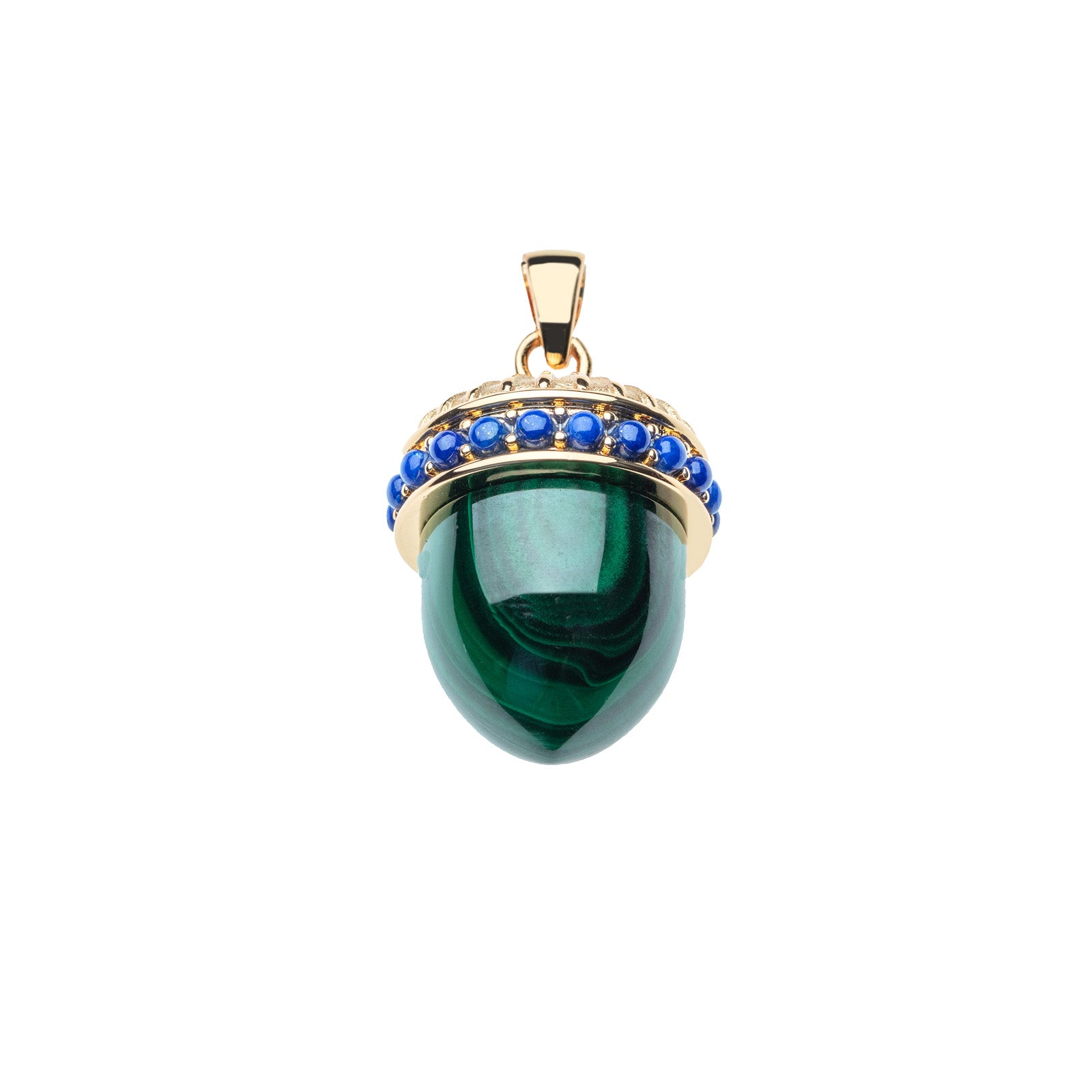 HOPE Acorn Pendant in Malachite