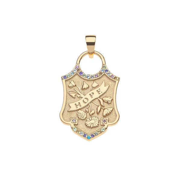 アクセサリー GARNI Shield Emblem Vine Pattern Pendant HopeShieldPendant_711c6db6-