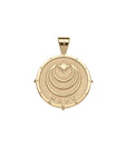 HOPE JW Small Pendant Coin in Solid Gold