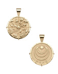 HOPE JW Small Pendant Coin in Solid Gold