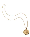 Gold original Hope coin pendant on classic rolo chain