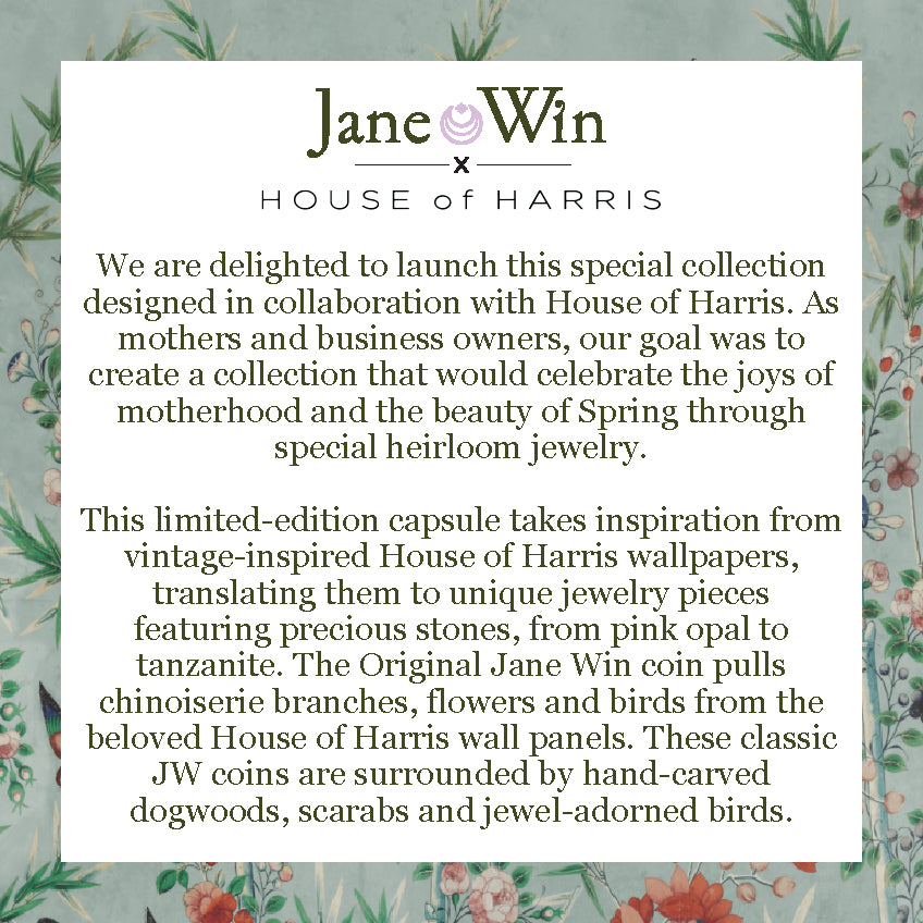 JW x House of Harris JOY Dogwood Flowers Original Pendant Coin