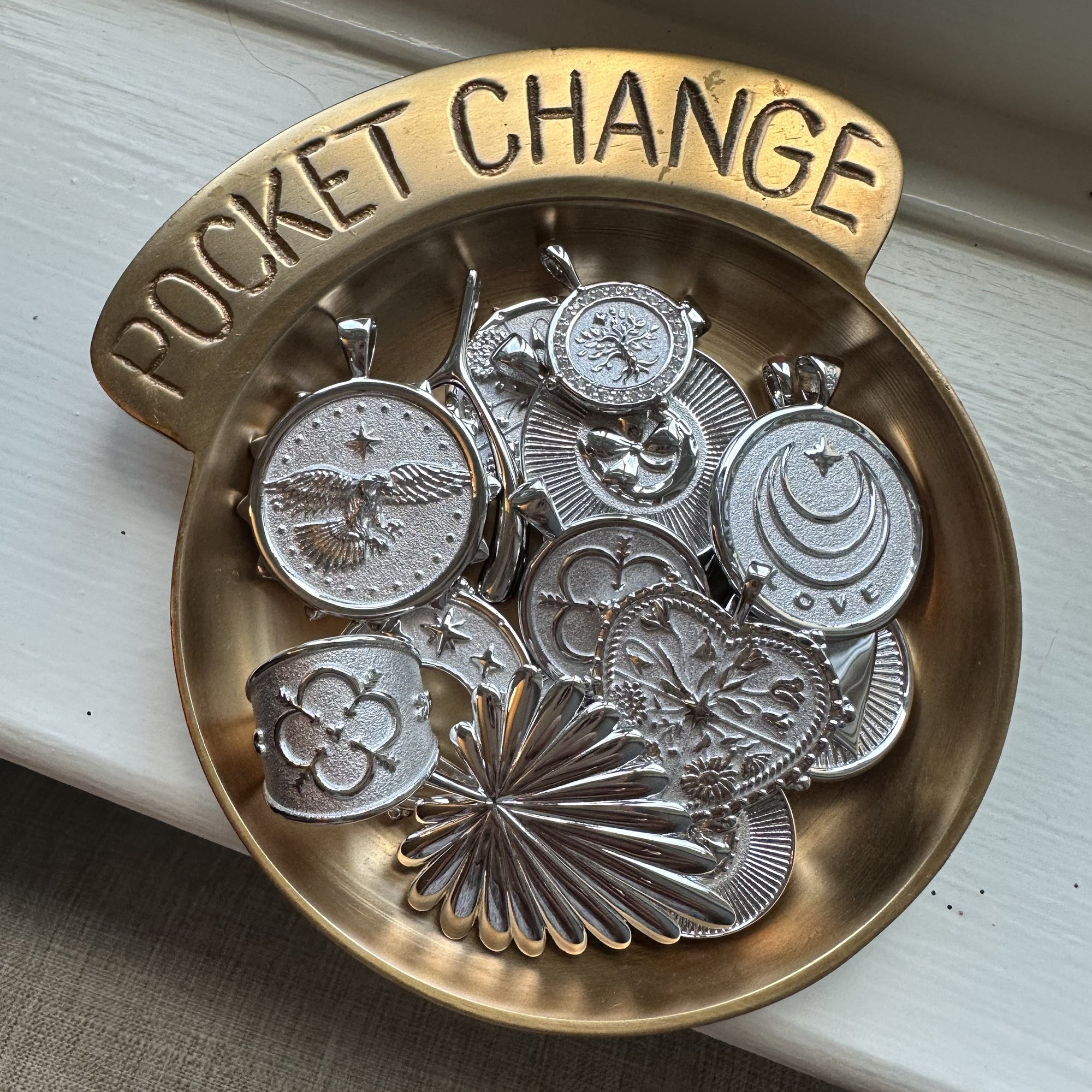 Silver Jane Win Coins in a bowl