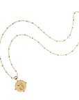 JW Letter Coin Pendant