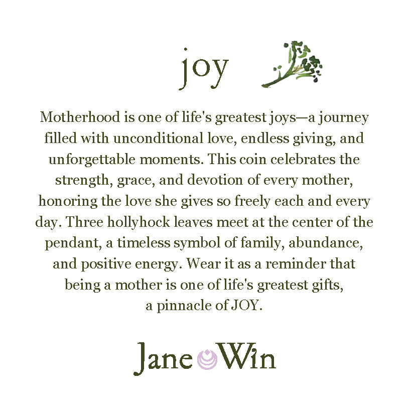 JOY JW Original Pendant Coin in Solid Gold