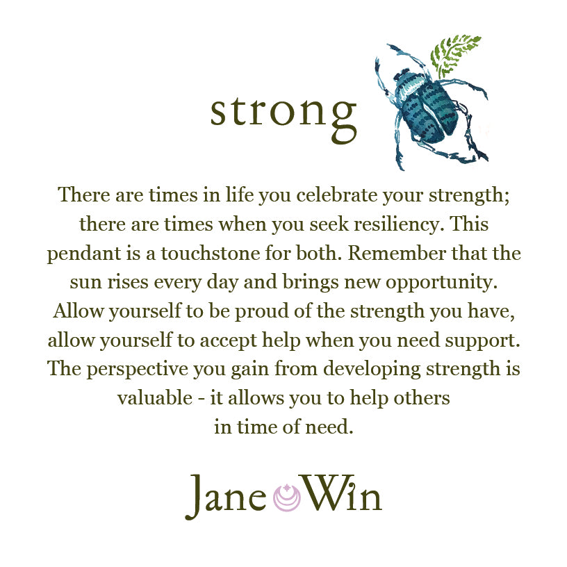 STRONG Petite Embellished Coin (Rising Sun) – Jane Win Jewelry