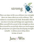 Jane Win strong card with meaning